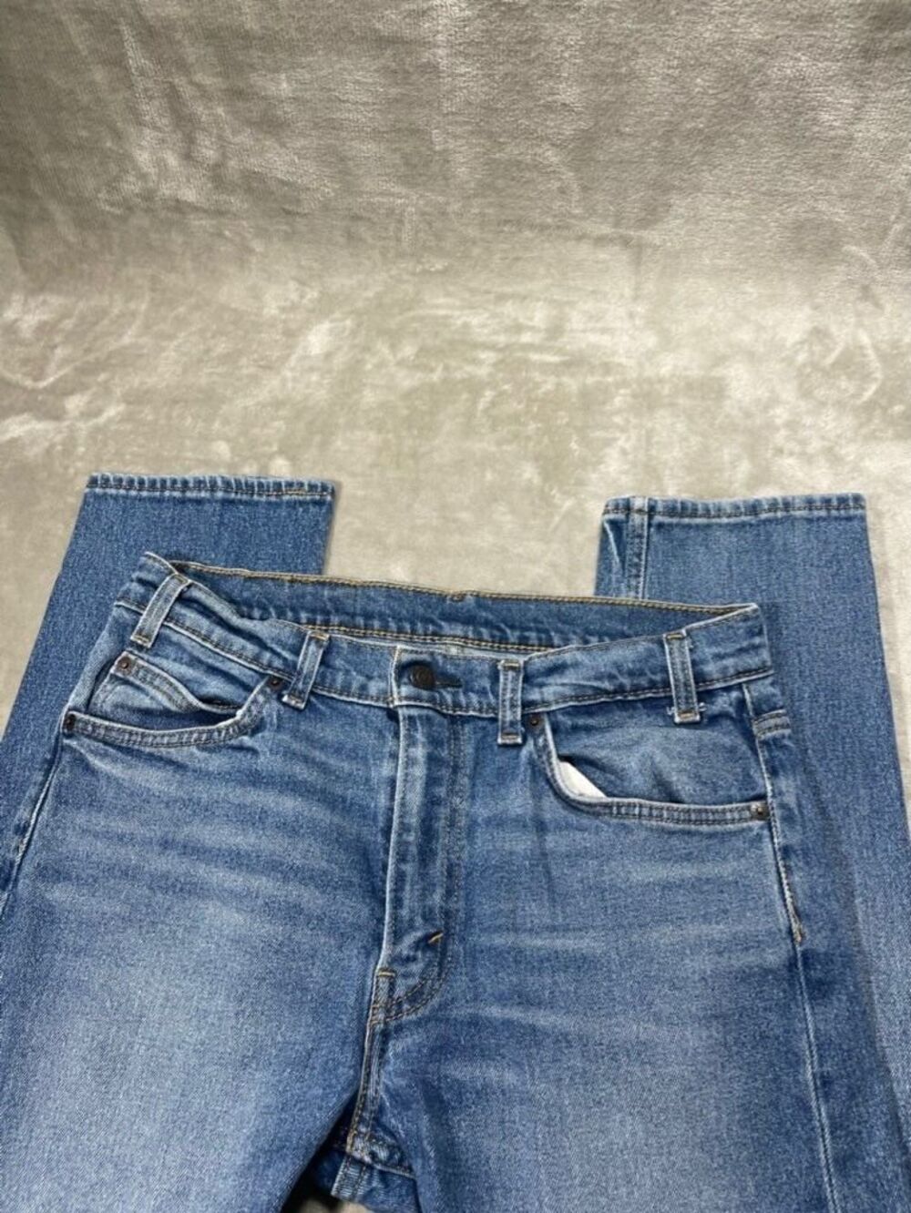 Levi's 505 C Jeans Women Size 30 Straight Orange Tab Medium Wash Denim Vintage
